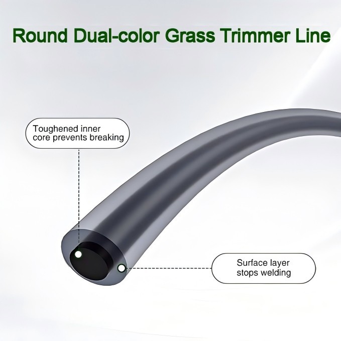 Heavy Duty Round Dual-color Nylon Grass Trimmer Line For Lawn Trimmers suppliers