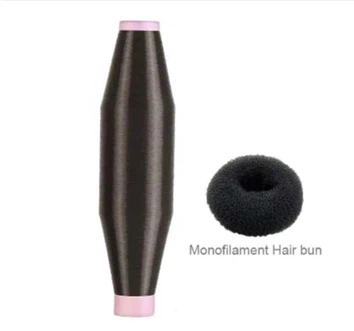 0.15mm Black Color Nylon Monofilament Yarn For Hair Bun